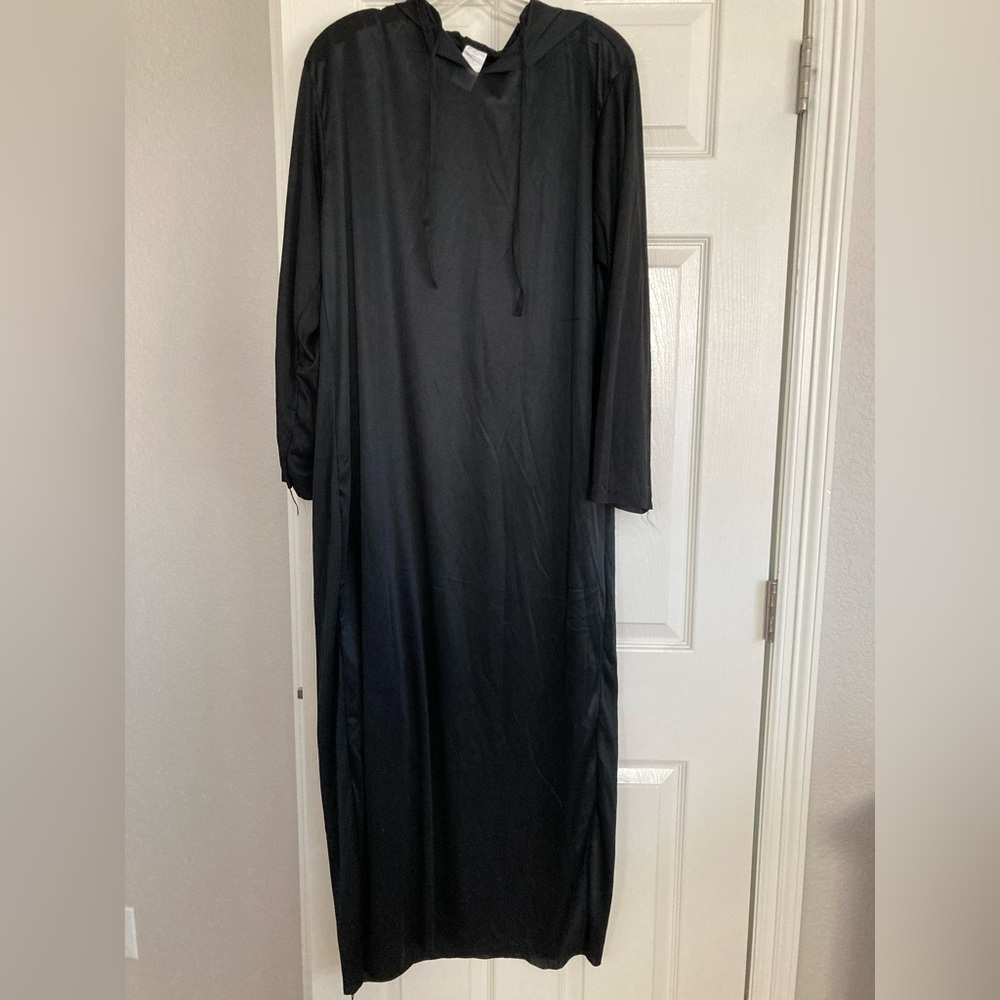 Halloween Costume black robe with hood.